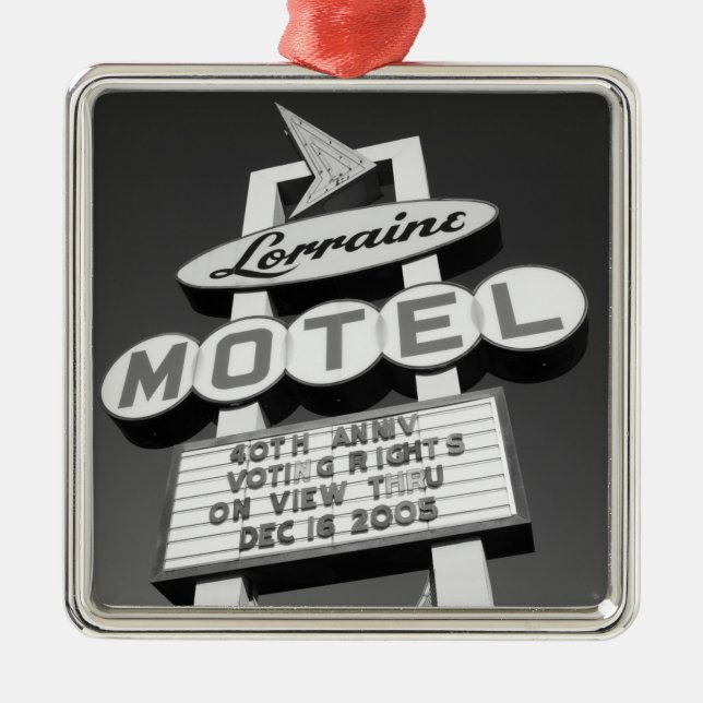 USA, Tennessee, Memphis,National Civil Rights Metal Tree Decoration (Front)