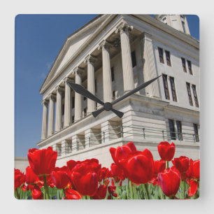 USA, Tennessee, Nashville. Historic Tennessee Square Wall Clock
