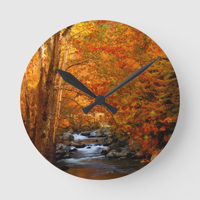 USA, Tennessee. Rushing Mountain Creek 2 Round Clock (Front)
