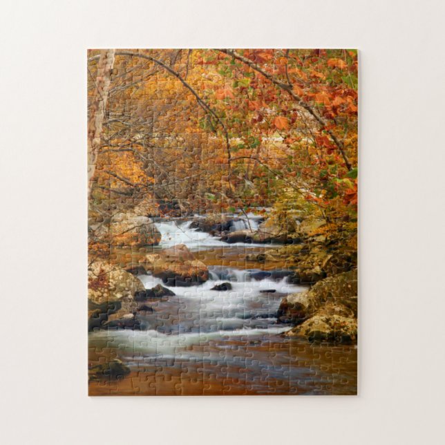 USA, Tennessee. Rushing Mountain Creek Jigsaw Puzzle (Vertical)