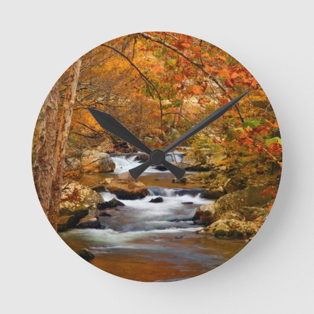 USA, Tennessee. Rushing Mountain Creek Round Clock (Front)