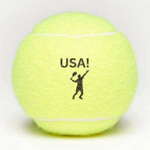 USA tennis player using dot as a ball