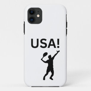 USA tennis player using dot as a ball Case-Mate iPhone Case
