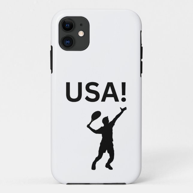 USA tennis player using dot as a ball  Case-Mate iPhone Case (Back)
