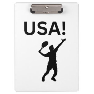 USA tennis player using dot as a ball  Clipboard