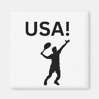 USA tennis player using dot as a ball