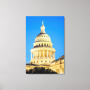 USA, Texas, Austin. Capitol Building (1888) 2 Canvas Print