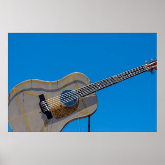 USA, Texas, Austin. South Austin Music Store Poster