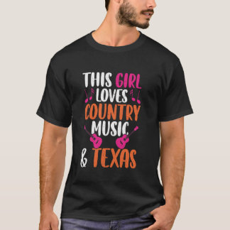 USA Texas Rock and Roll Rock Band Guitar Country M T-Shirt