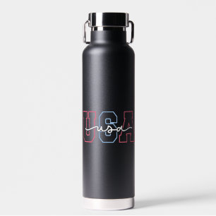 USA Text 4th Of July Design-62118 Water Bottle