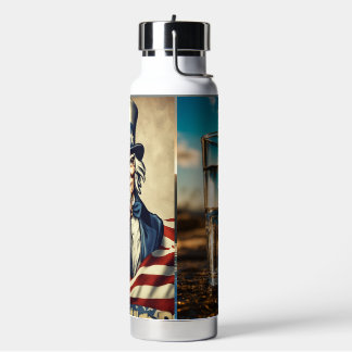 USA-Themed Stainless Steel Water Bottle – Durable 
