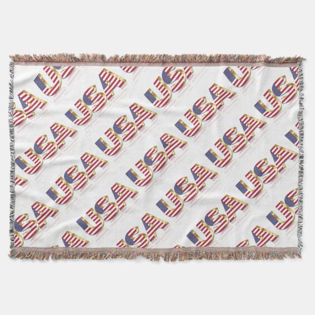 USA THROW BLANKET (Front)