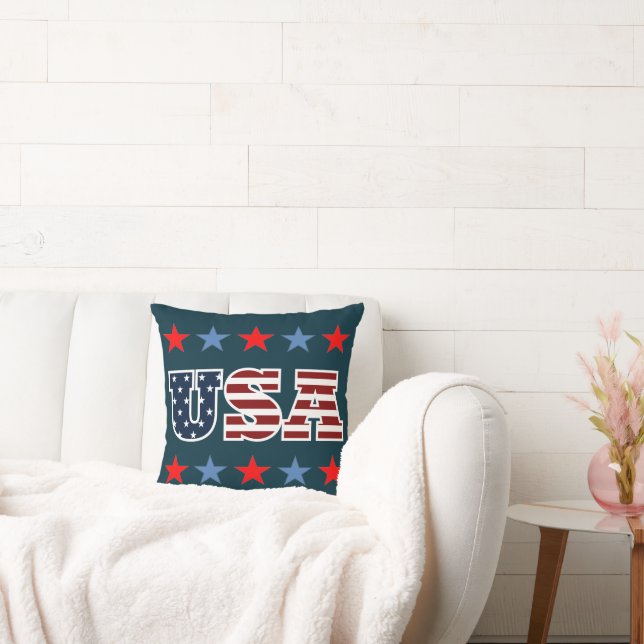 USA Throw Pillow (Couch)