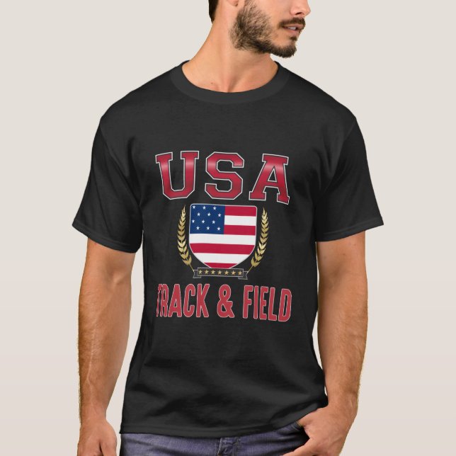 Usa Track Field T-Shirt (Front)