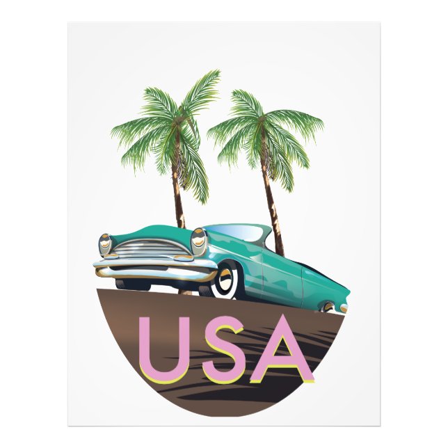 USA Tropical Photo Print (Front)