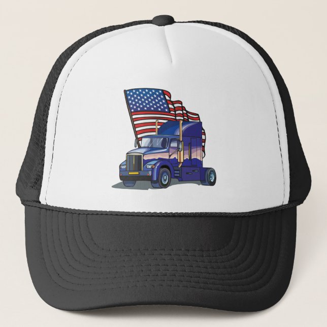 USA Truck Driver Trucker Hat (Front)