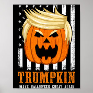 USA Trumpkin Make Halloween Great Again Funny Poster