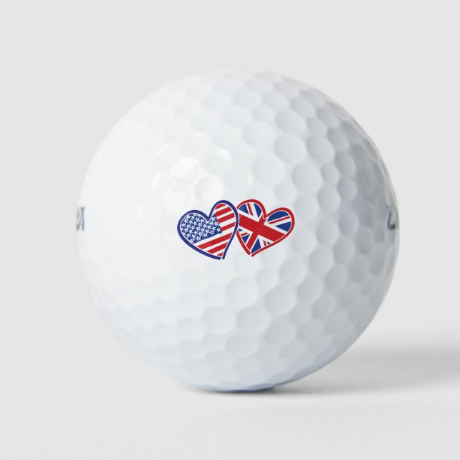 USA---UK-Love Golf Balls (Front)