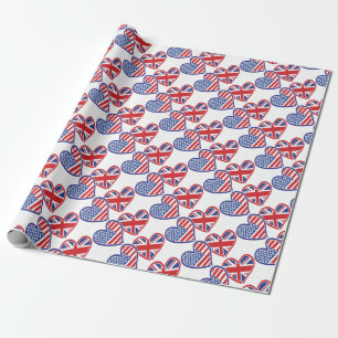 USA---UK-Love Wrapping Paper