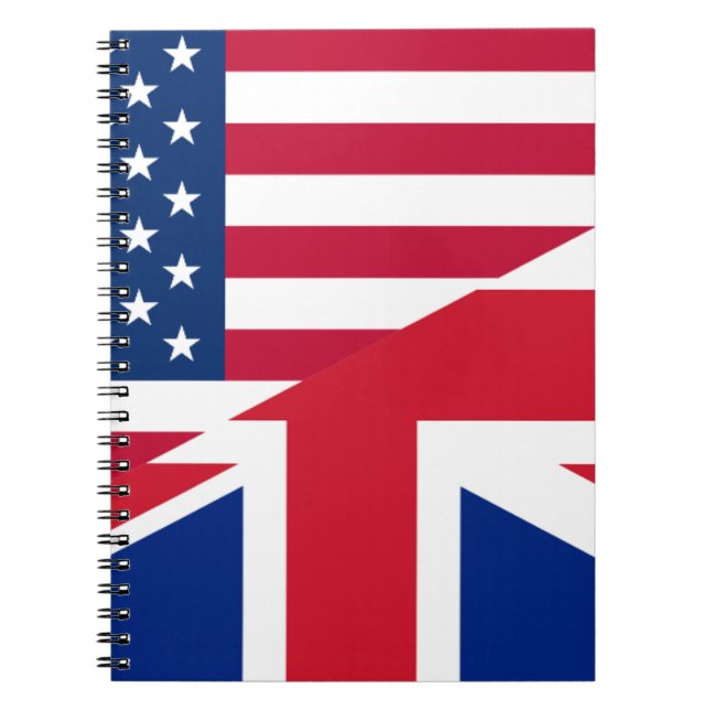 usa uk spiral notebook (Front)