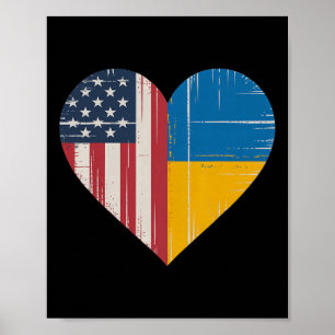 Usa Ukraine Heart - Dual Citizenship 3 Poster