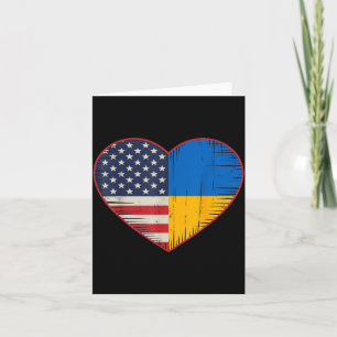 Usa Ukraine Heart - Dual Citizenship Card