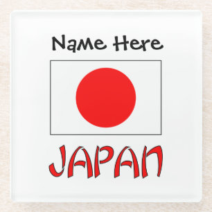 USA United States America Flag Personalised Glass Coaster