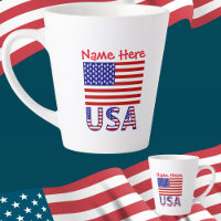 USA United States America Flag Red Personalisation
