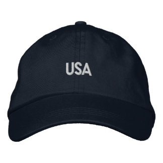 USA United States of America Country Patriotic Embroidered Hat