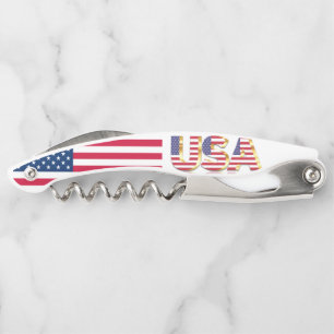 USA - United States of America - Flag Corkscrew