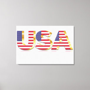 USA - United States of America - Flag - Patriotic  Canvas Print