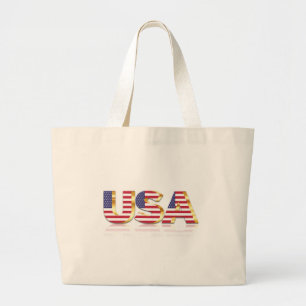 USA - United States of America - Flag - Patriotic  Large Tote Bag
