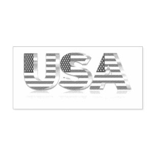 USA - United States of America - Flag - Patriotic Self-inking Stamp