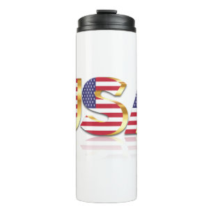 USA - United States of America - Flag - Patriotic  Thermal Tumbler
