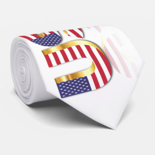 USA - United States of America - Flag - Patriotic Tie
