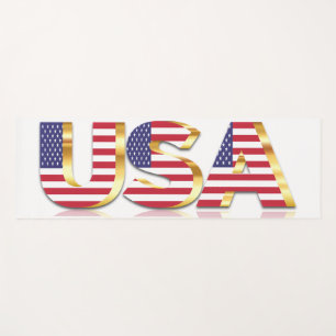 USA - United States of America - Flag - Patriotic  Yoga Mat