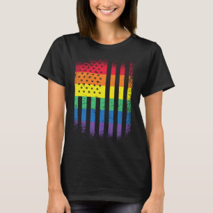 usa us flag LGBT pride social movement T-Shirt