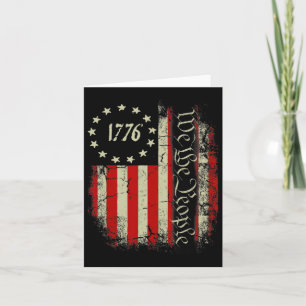 Usa Us Flag Patriotic 4th Of July America Card