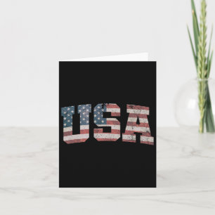 Usa Us Flag Patriotic 4th Of July America  Card
