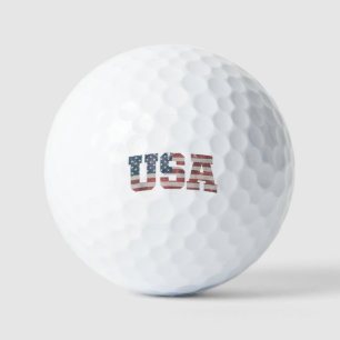 USA US Flag Patriotic 4th of July America Golf Balls