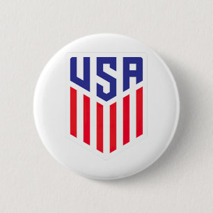 Usa USA 6 Cm Round Badge