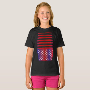 USA/USA FLAG Text Style BARNA by MASANSER T-Shirt