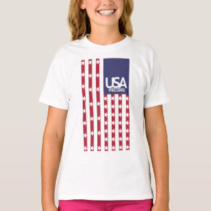 USA/USA FREE STARS FLAG BY MASANSER PIXELAT T-Shirt