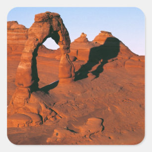 USA, Utah, Arches NP. Delicate Arch is one of Square Sticker