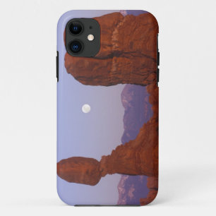 USA, Utah, Arches NP, Full Moon Rising at Case-Mate iPhone Case