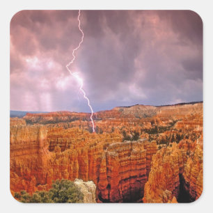 USA, Utah, Bryce Canyon National Park. Square Sticker