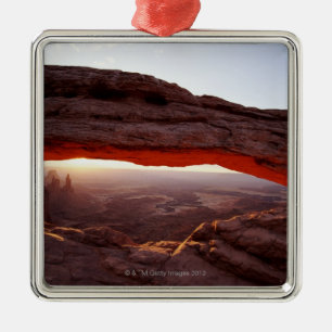 USA, Utah, Canyonlands National Park, sunrise Metal Tree Decoration