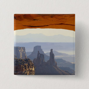USA, Utah, Canyonlands National Park, View of 15 Cm Square Badge