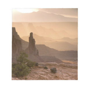 USA; Utah; Canyonlands National Park. View of Notepad