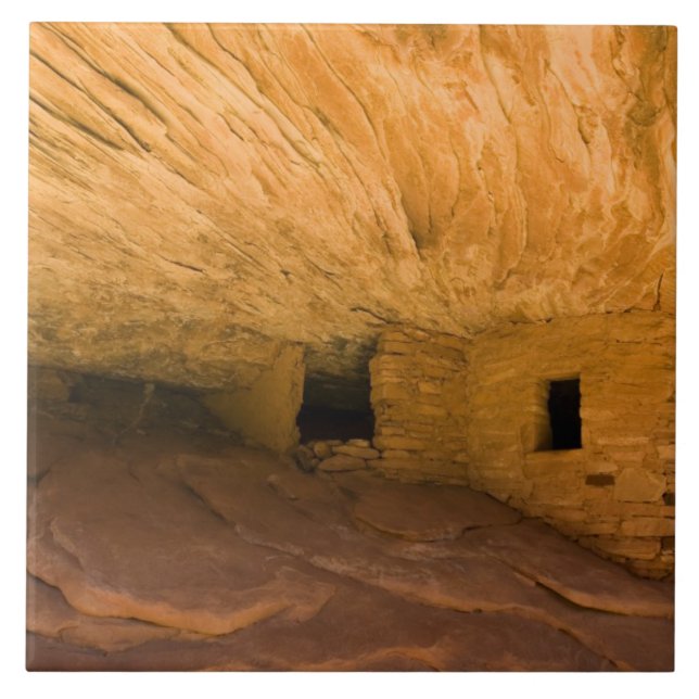 USA, Utah, Cedar Mesa, Mule Canyon. Sandstone Tile (Front)